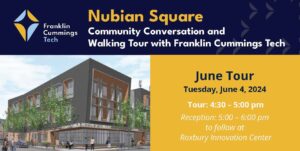 Community Conversation and Walking Tour in Nubian Square @ Corner of Eustis Street and Harrison Ave