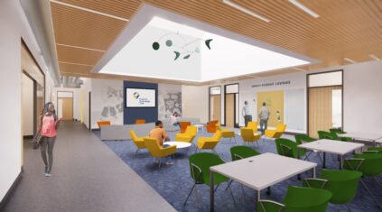 Yawkey Student Lounge rendering